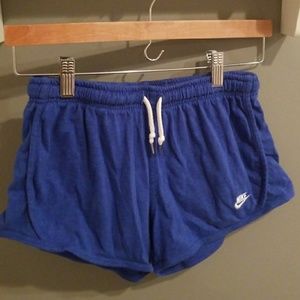 Blue Nike short shorts